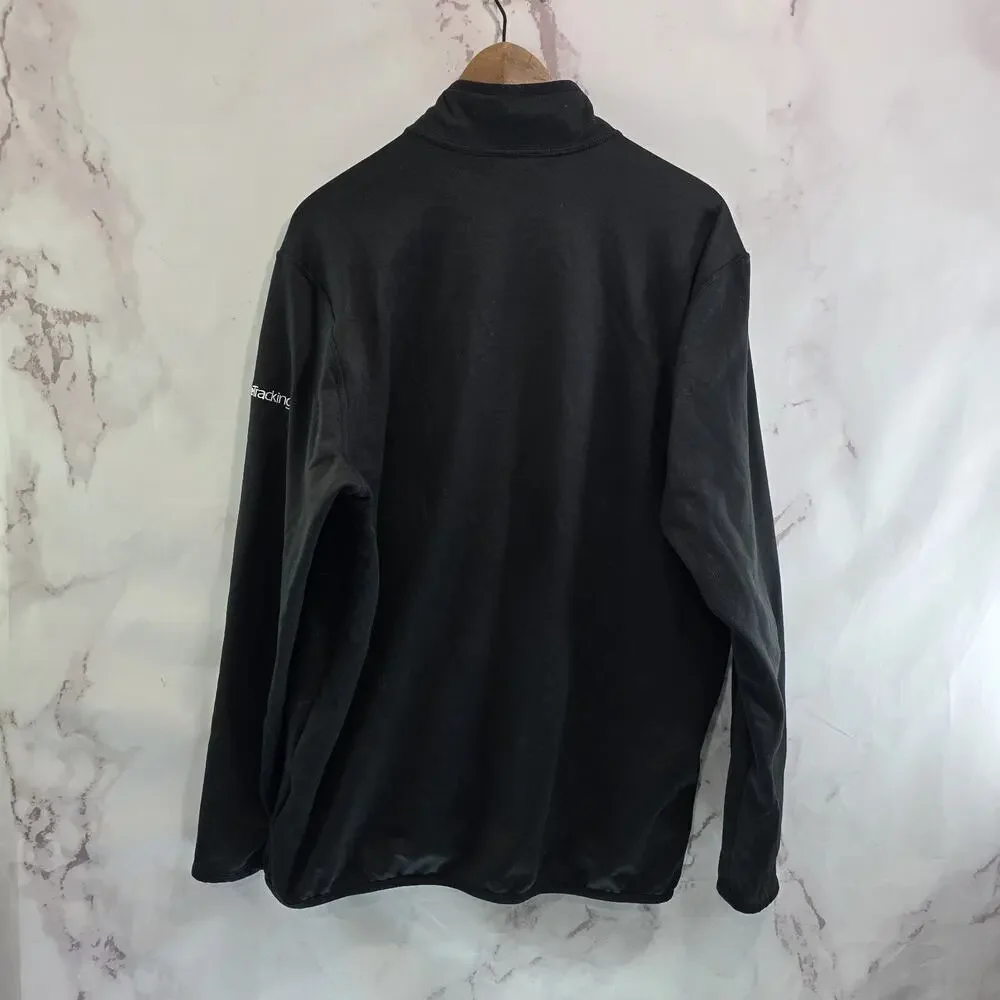 The North Face Jacket Mens XL Black Full Zip Fleece Teletracking Employee